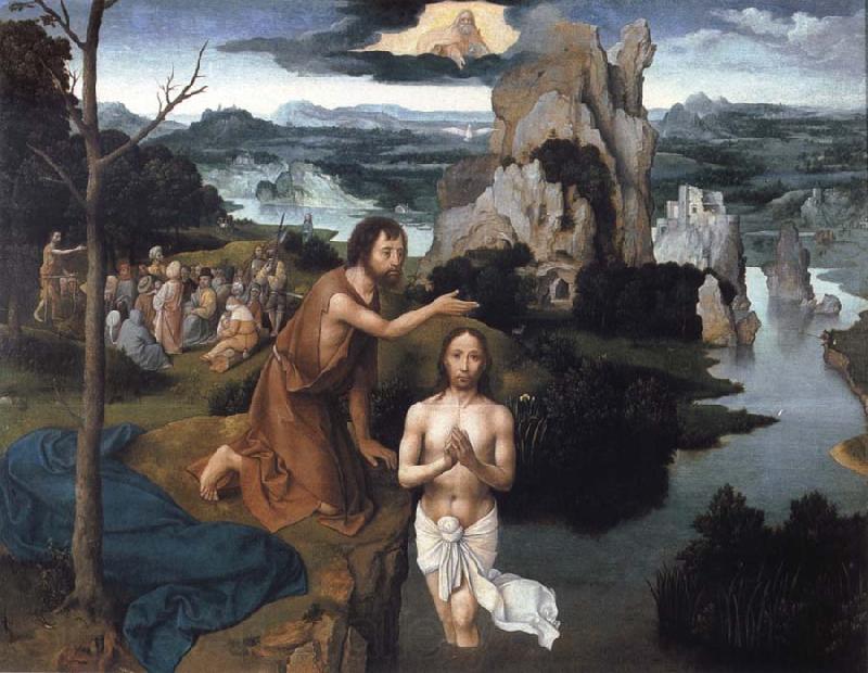 PATENIER, Joachim Baptism of Christ Norge oil painting art